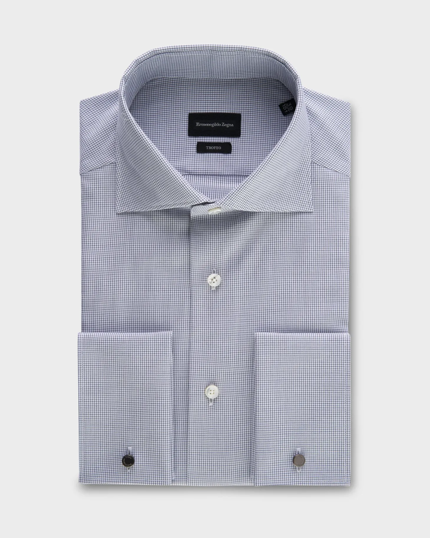 Blue Check Trofeo Cotton Shirt