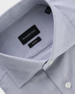 Blue Check Trofeo Cotton Shirt