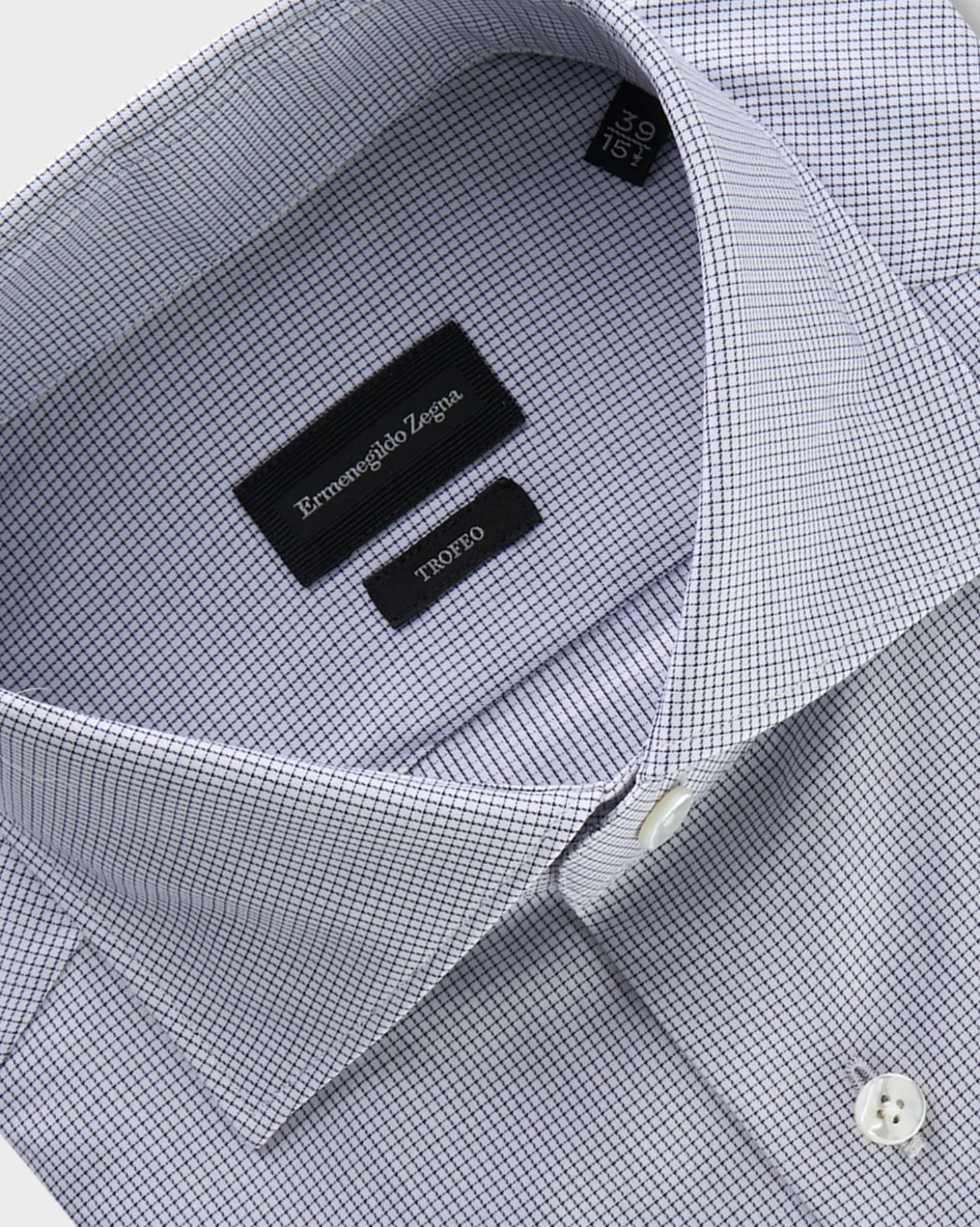 Blue Check Trofeo Cotton Shirt