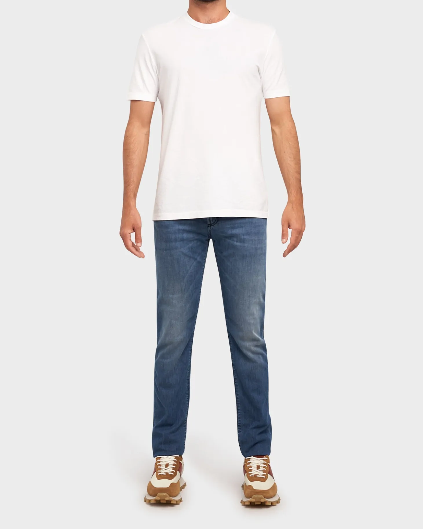 Blue Denim Cotton Stretch Slim Fit Jeans