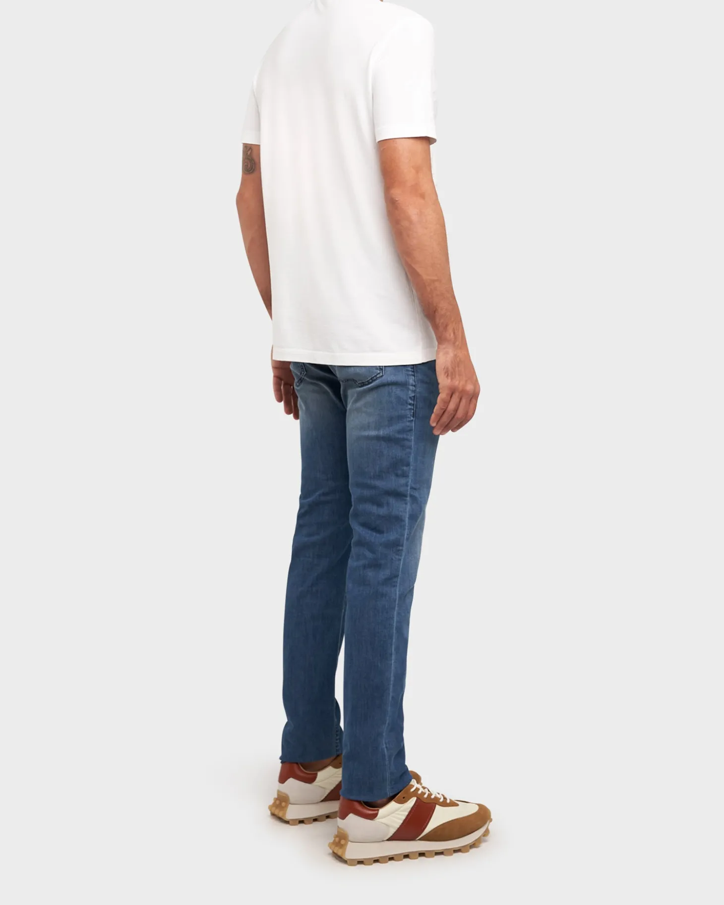 Blue Denim Cotton Stretch Slim Fit Jeans