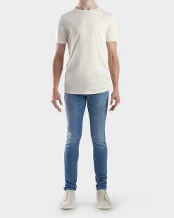 Blue Denim Five Pocket Slim Fit Jeans