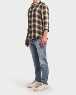 Blue Distressed Slim Fit Jeans