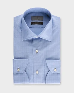 Blue Glen Check 140/2 Fine Egyptian Cotton Shirt