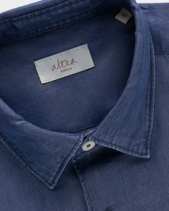 Blue Lyocell Denim Shirt