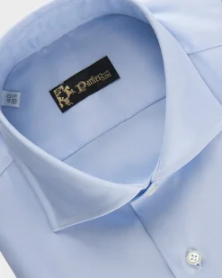 Blue Micro Oxford Cotton Shirt