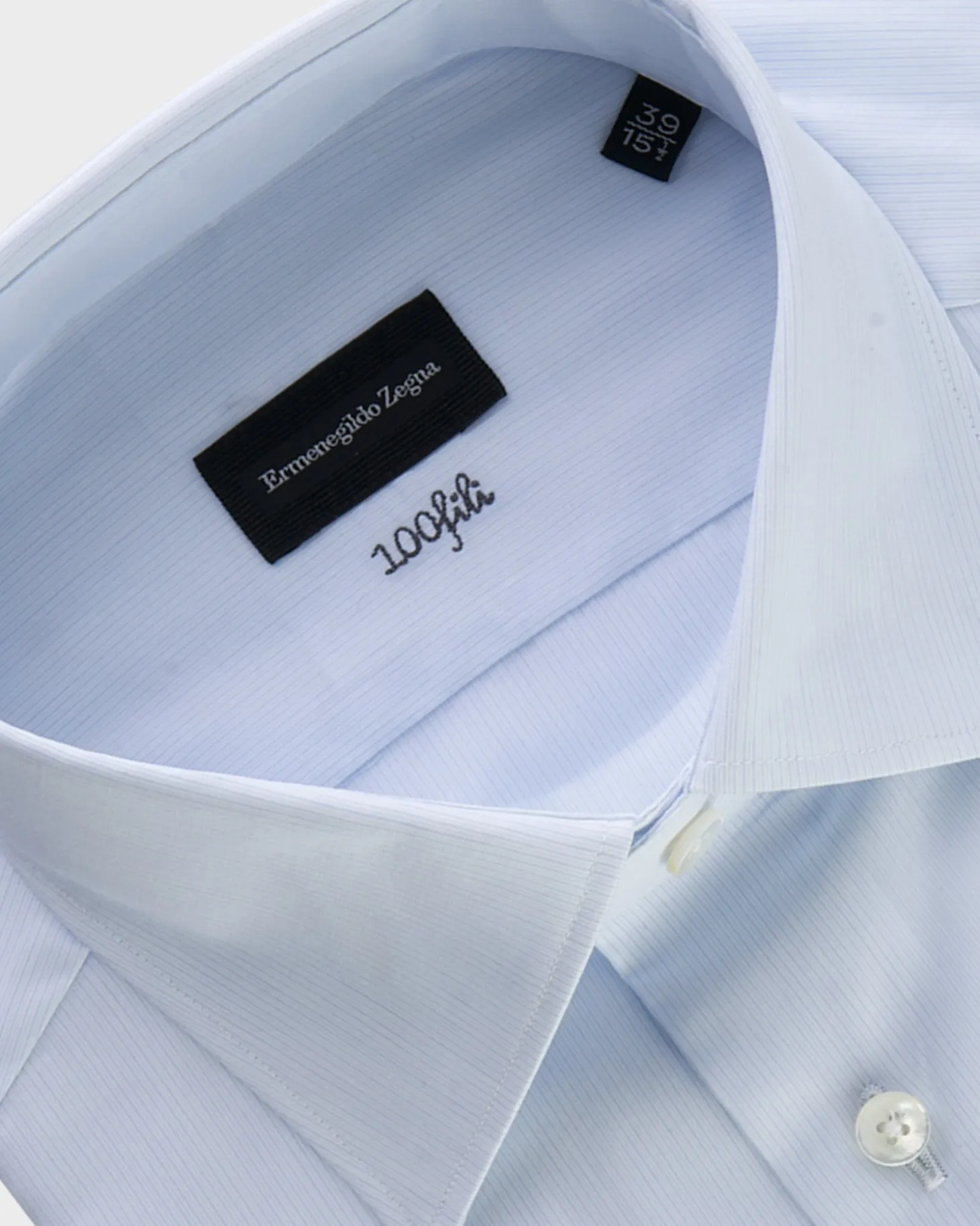 Blue Microstripe 100 Fili Cotton Milano Shirt