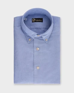 Blue Microweave Cotton Shirt