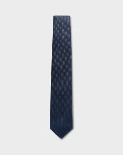 Blue Shades Patterned Silk Tie