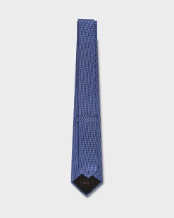Blue Silk Jacquard Tie