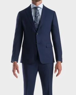 Blue Slim Fit High Performance Wool Suit