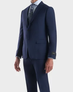 Blue Slim Fit High Performance Wool Suit