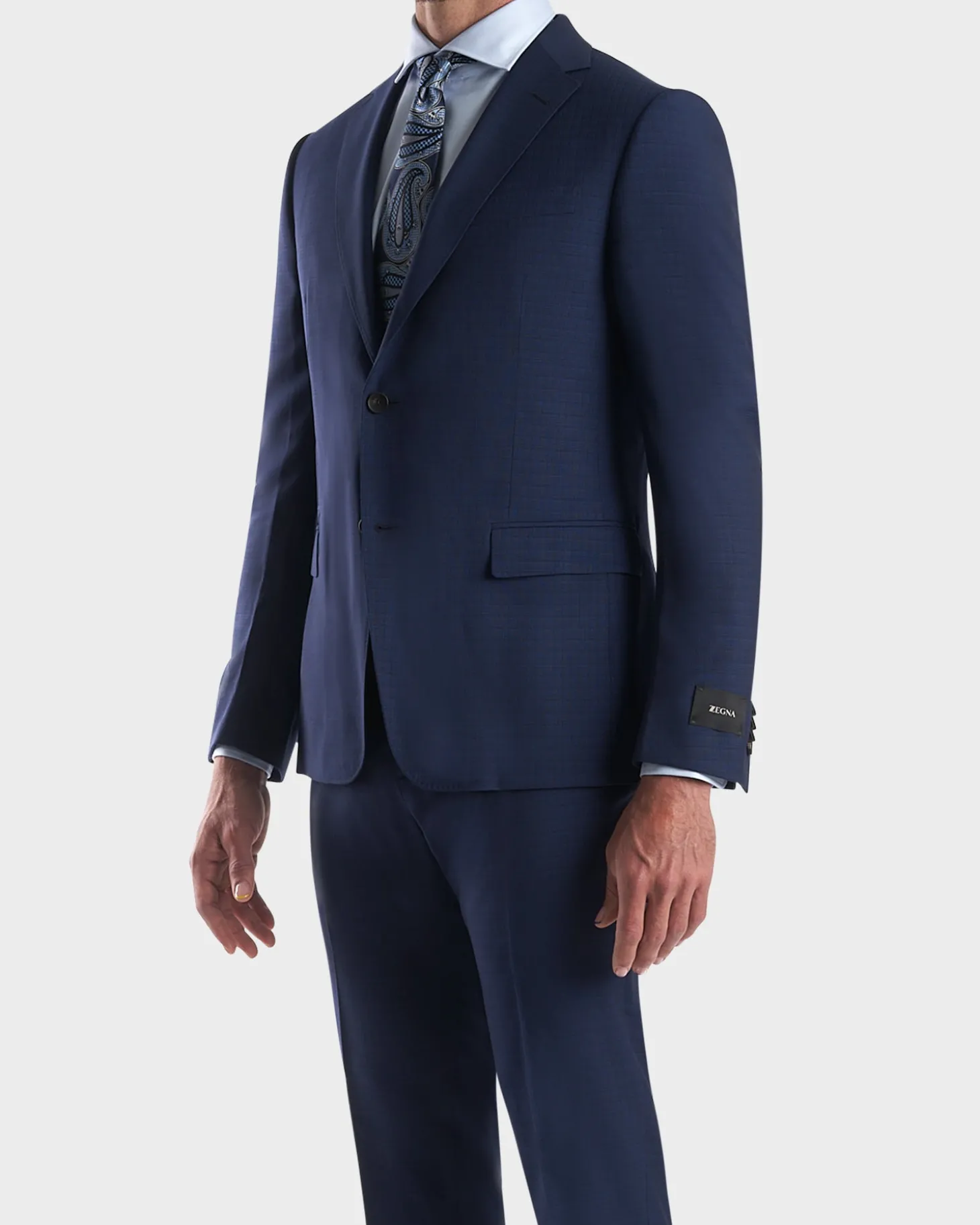 Blue Slim Fit High Performance Wool Suit