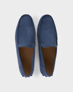 Blue Suede Gommini Driving Shoes