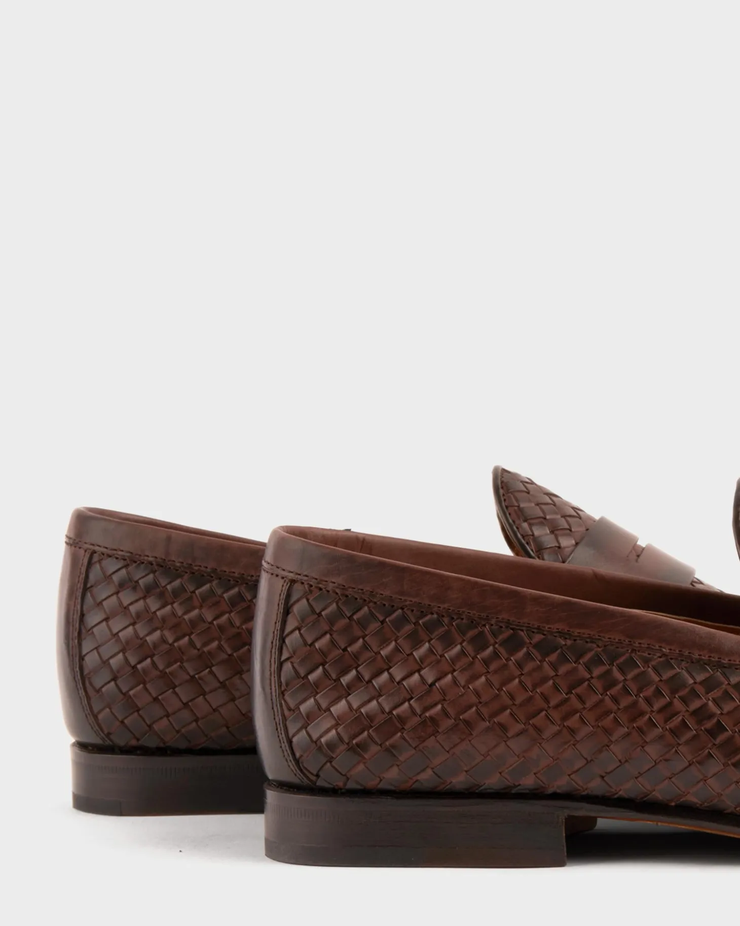 Brown Agadir Woven Leather Loafer