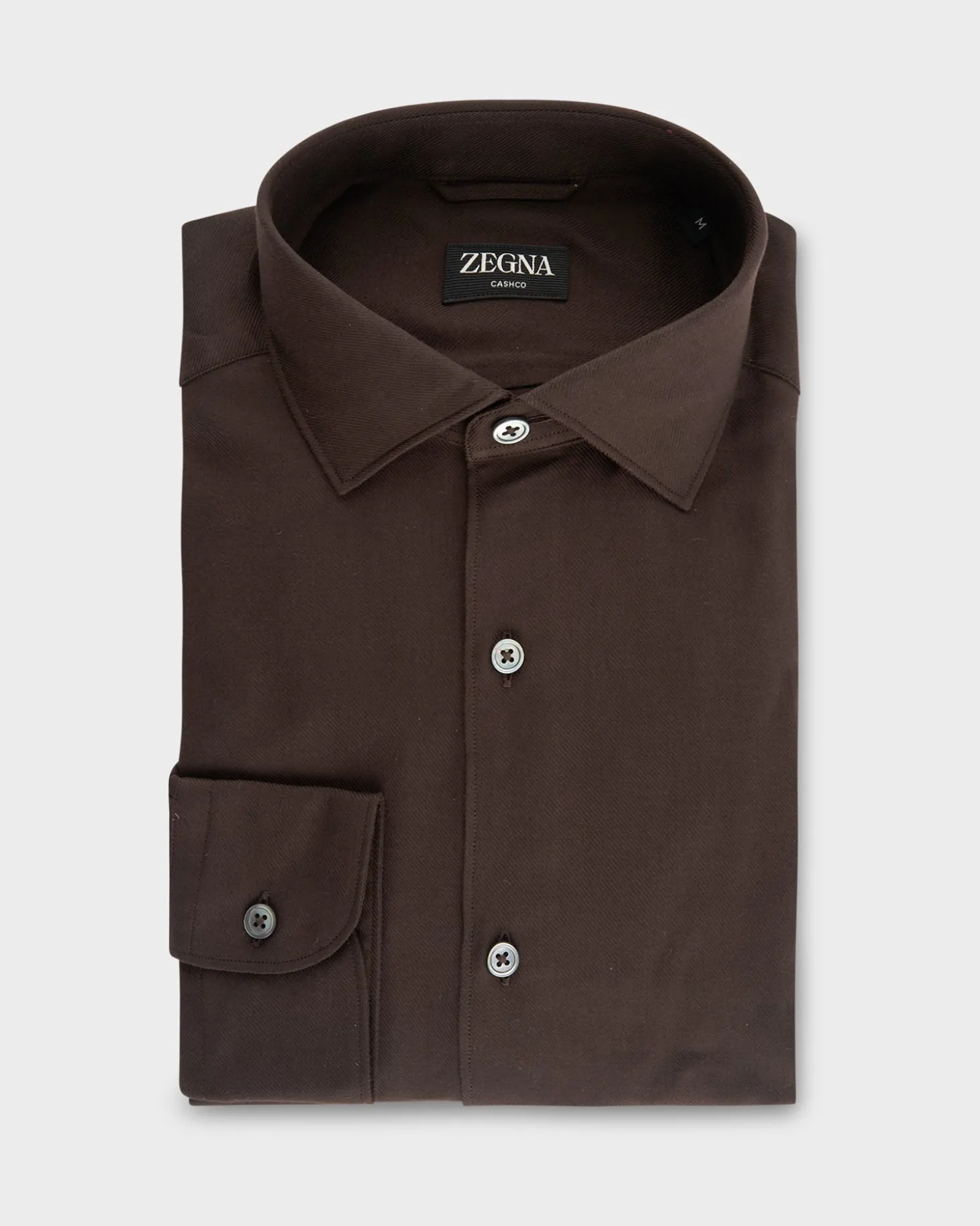 Brown Cashco Cashmere Cotton Shirt
