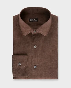 Brown Linen Shirt