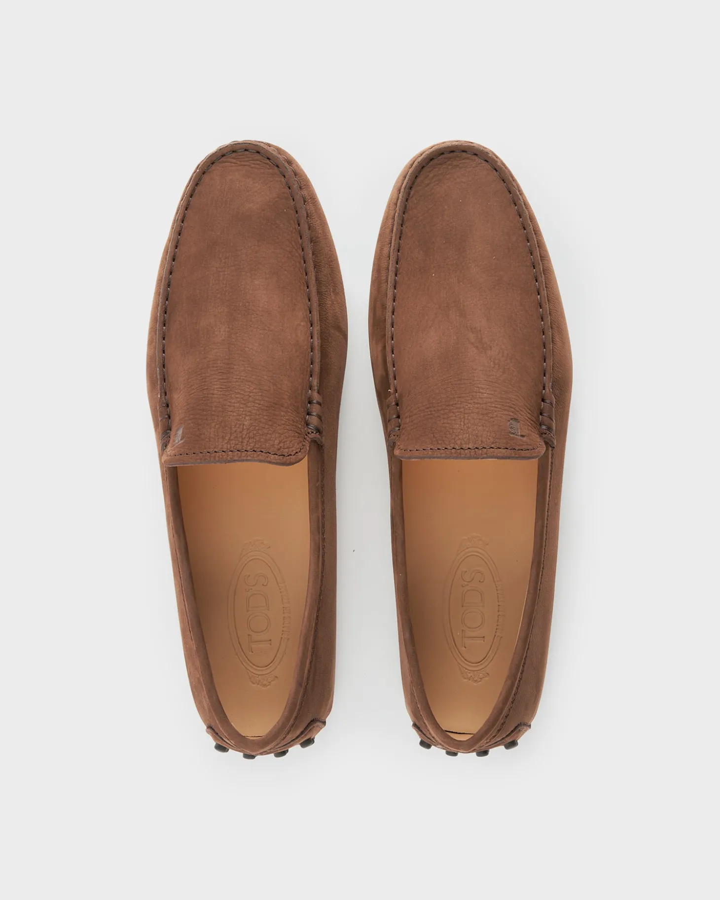 Brown Nubuck Gommino Driving Shoes