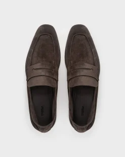 Brown Suede L'Asola Loafers
