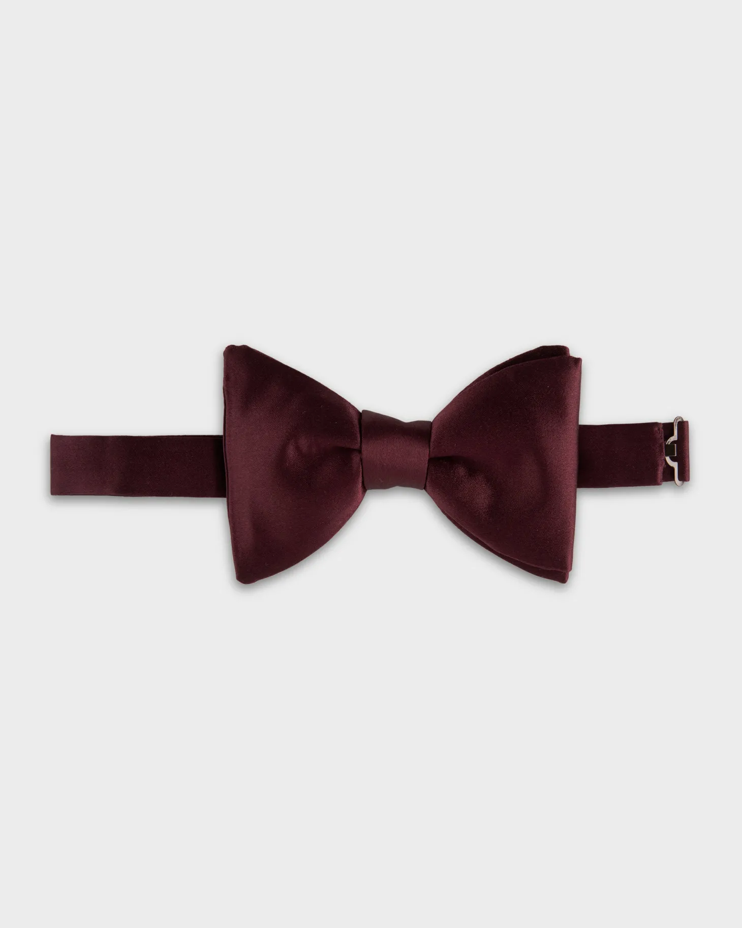 Burgundy Silk Bow Tie