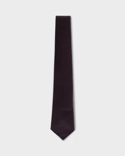 Burgundy Silk Gauze Tie