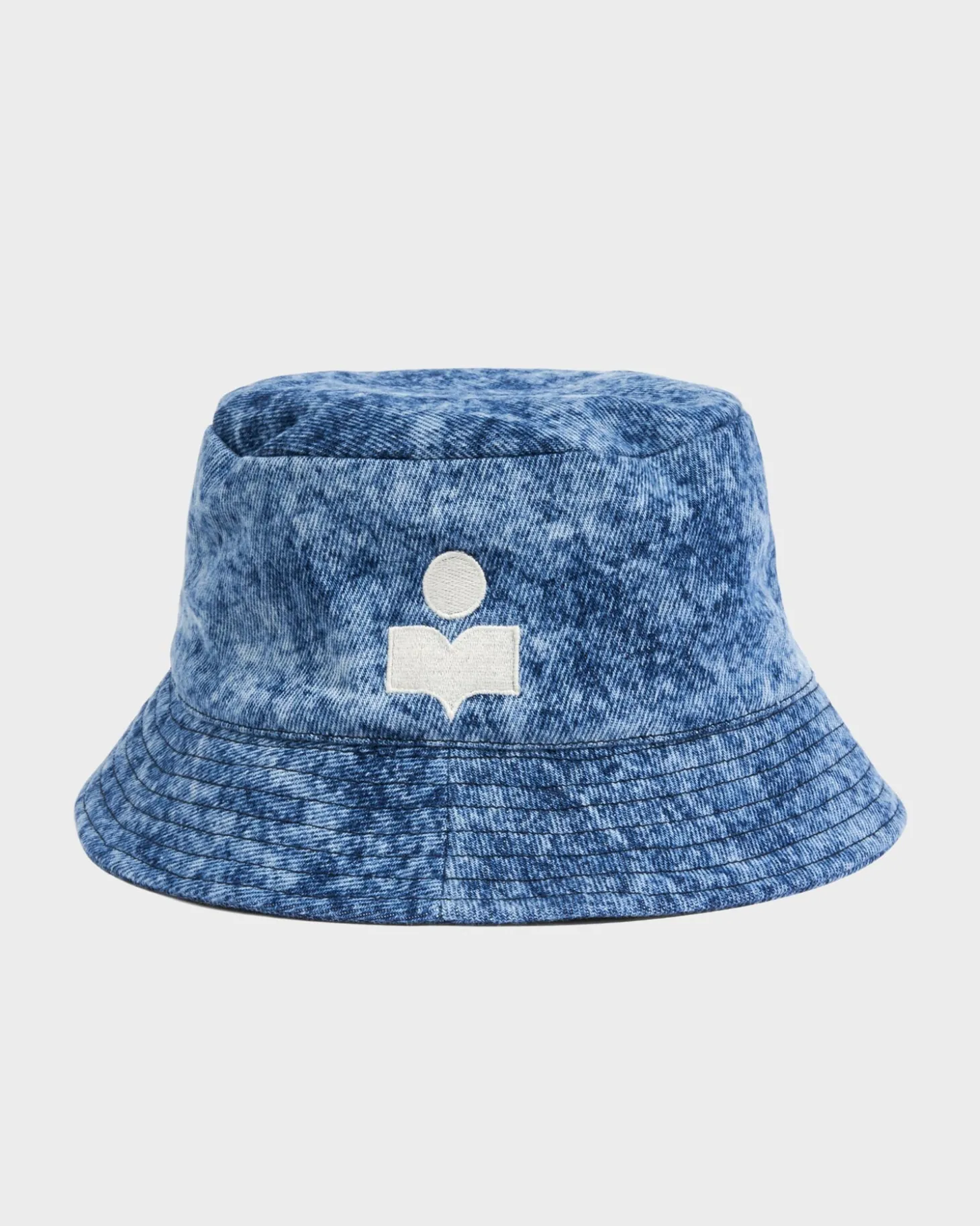 Chapeau Haleyh Dyed Denim Bucket Hat