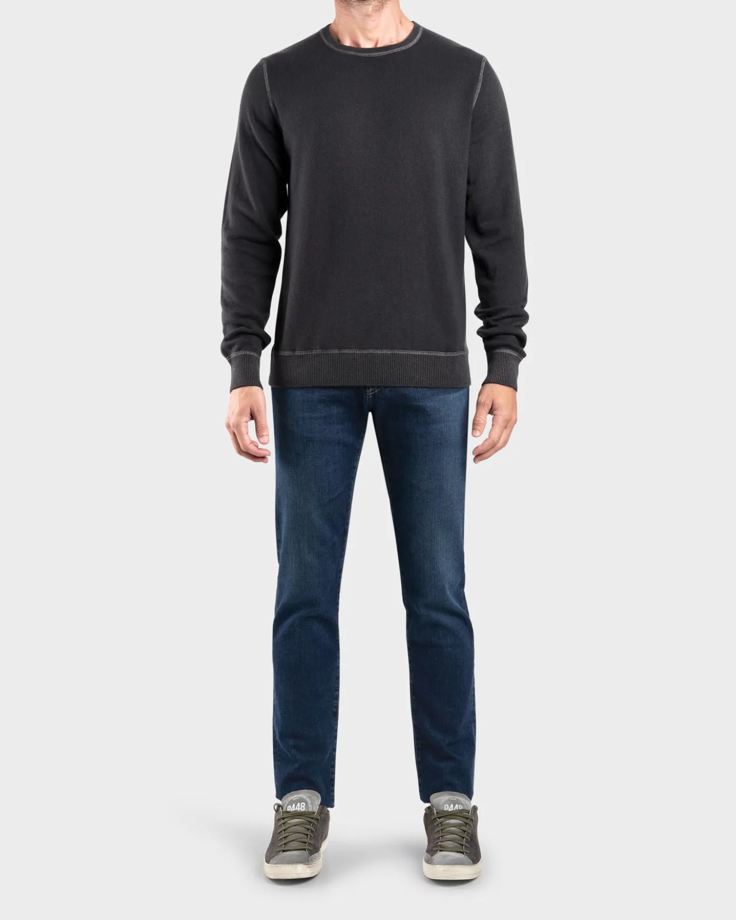 Charcoal Cashmere Sweater