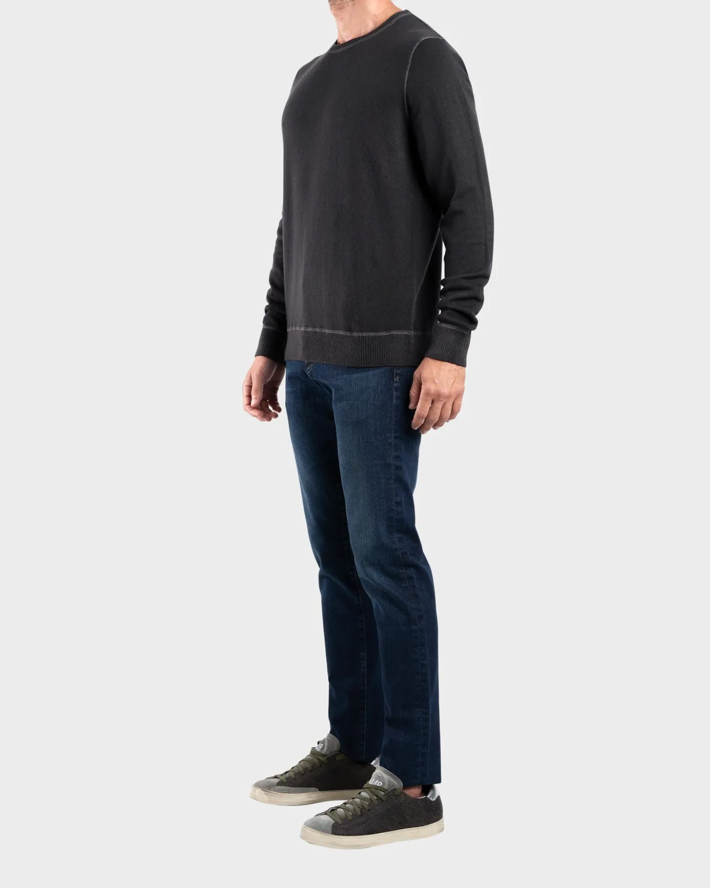 Charcoal Cashmere Sweater