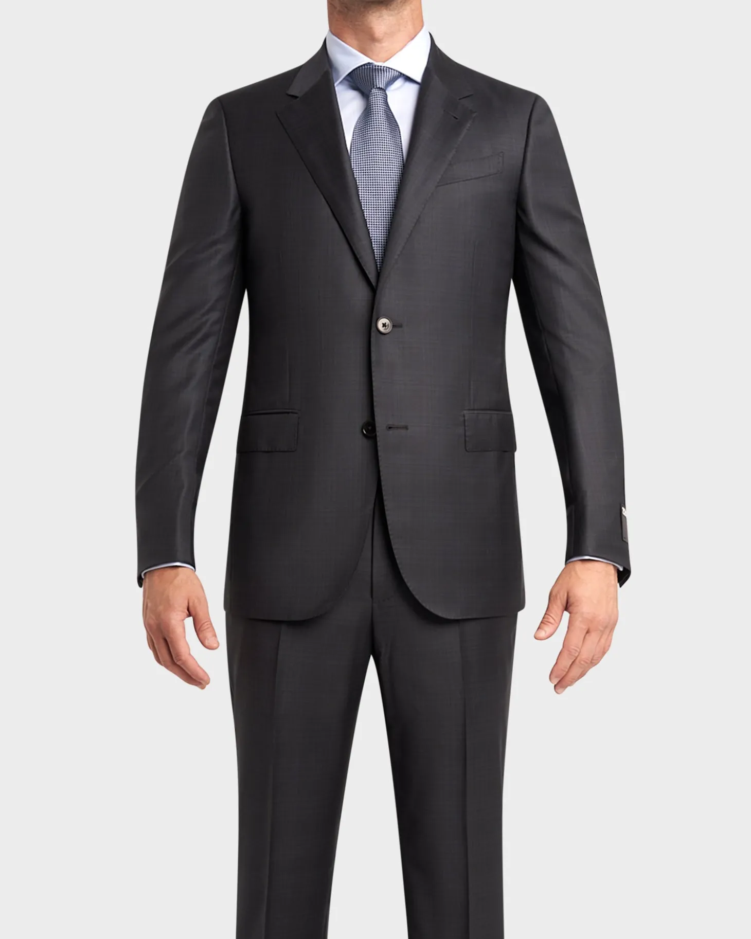 Charcoal Glen Check Trofeo Wool Suit