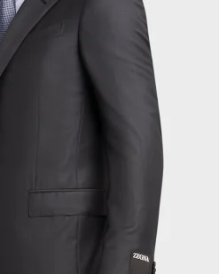 Charcoal Glen Check Trofeo Wool Suit