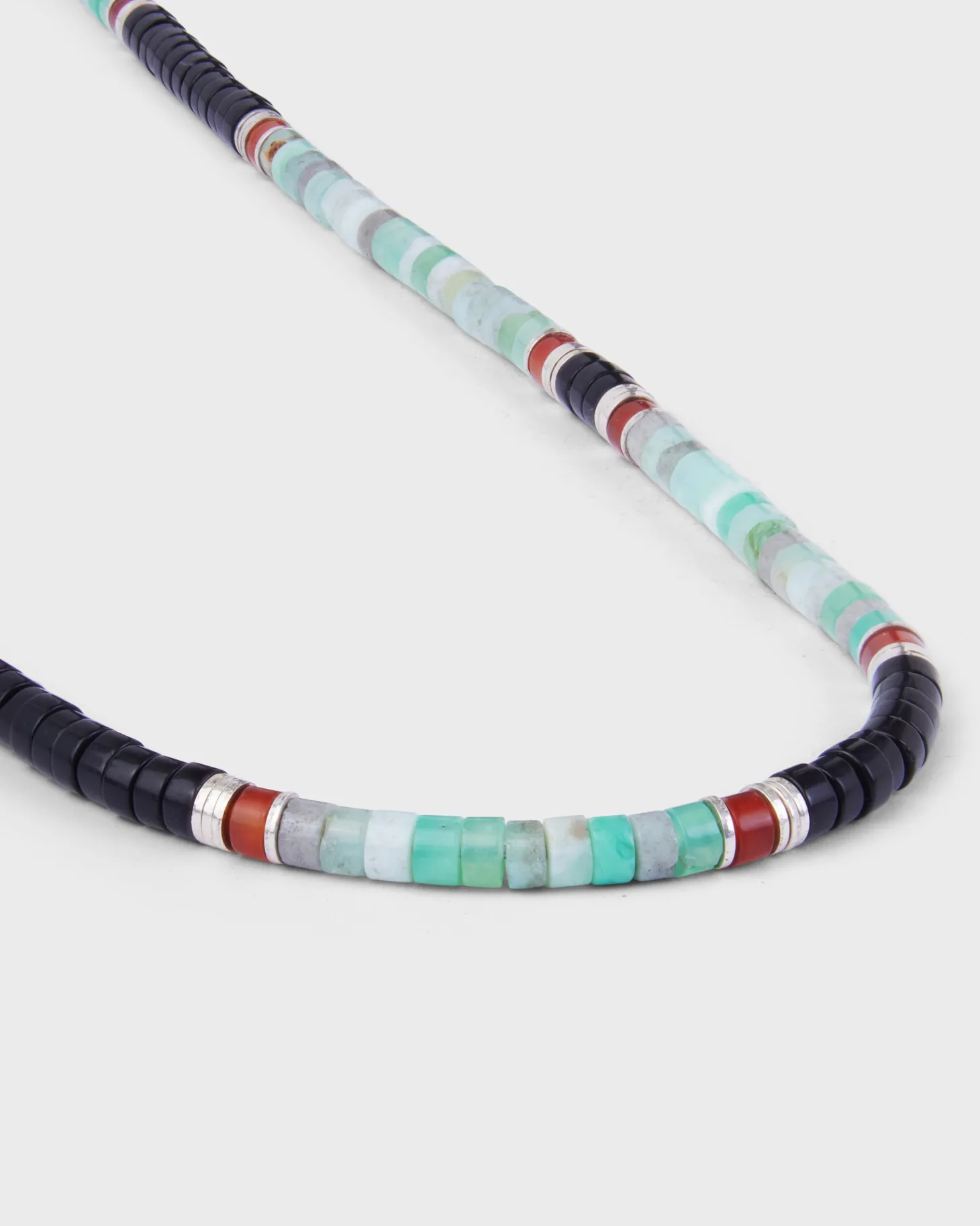 Chrysoprase Sterling Silver Sonoran Necklace