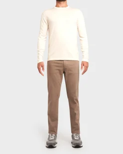 Cream Virgin Wool Crew Sweater
