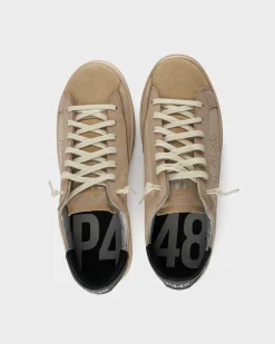 Cream With Black Mex John Sneakers