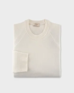 Cream Wool Cashmere Knit Sweater