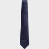 Dark Blue And Black Patterned Tie