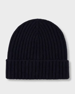 Dark Blue Cashmere Beanie
