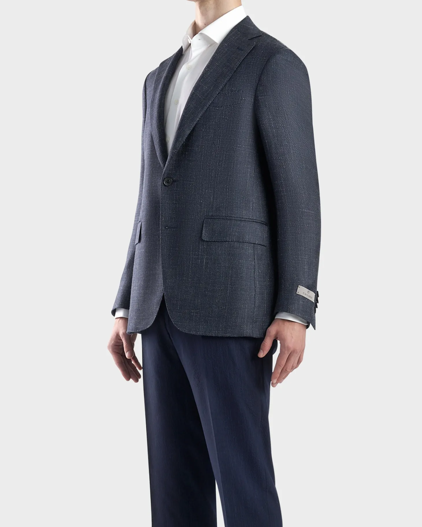 Dark Blue Exclusive Cashmere Silk Sports Jacket