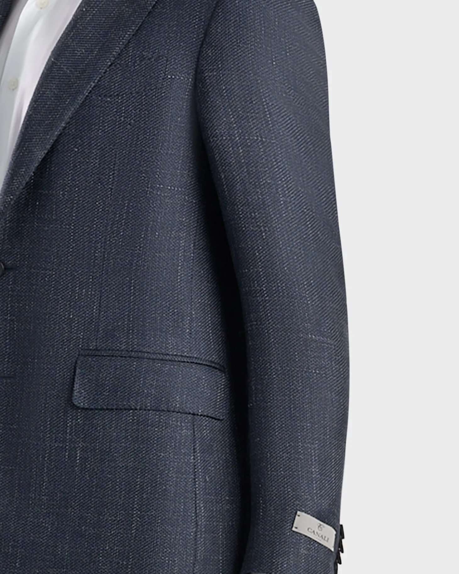 Dark Blue Exclusive Cashmere Silk Sports Jacket