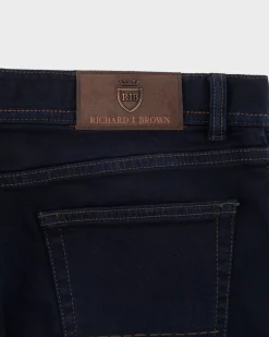 Dark Blue Icon Cotton Stretch Slim Fit Jeans