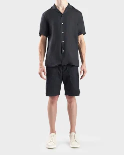Dark Blue Linen Shirt