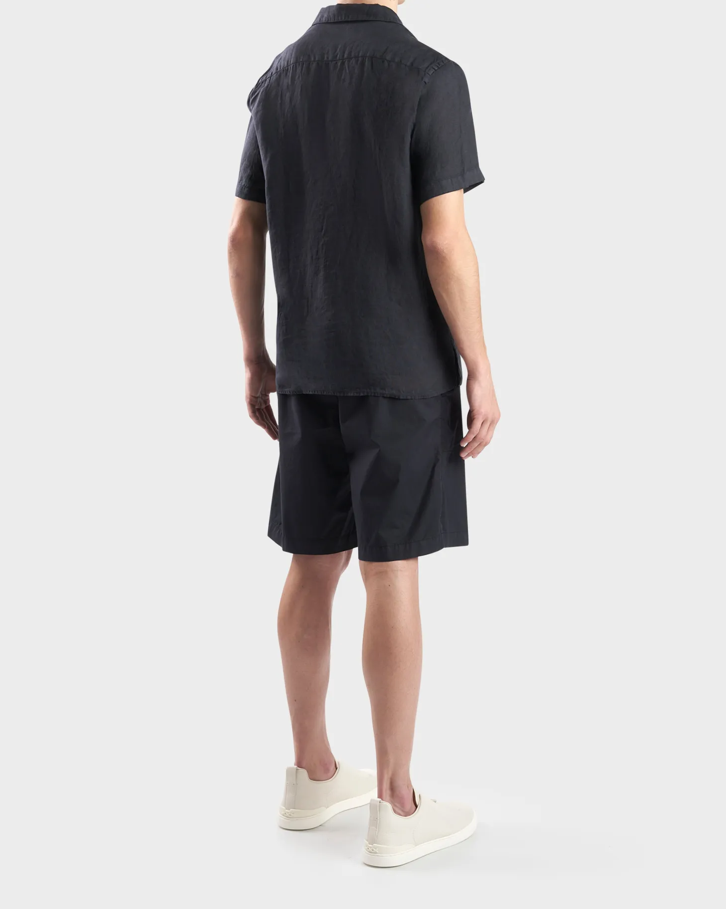 Dark Blue Linen Shirt
