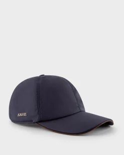 Dark Blue Nylon Baseball Cap