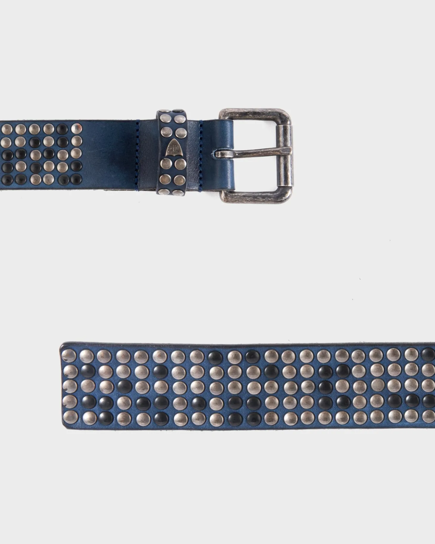 Dark Blue Studded Belt