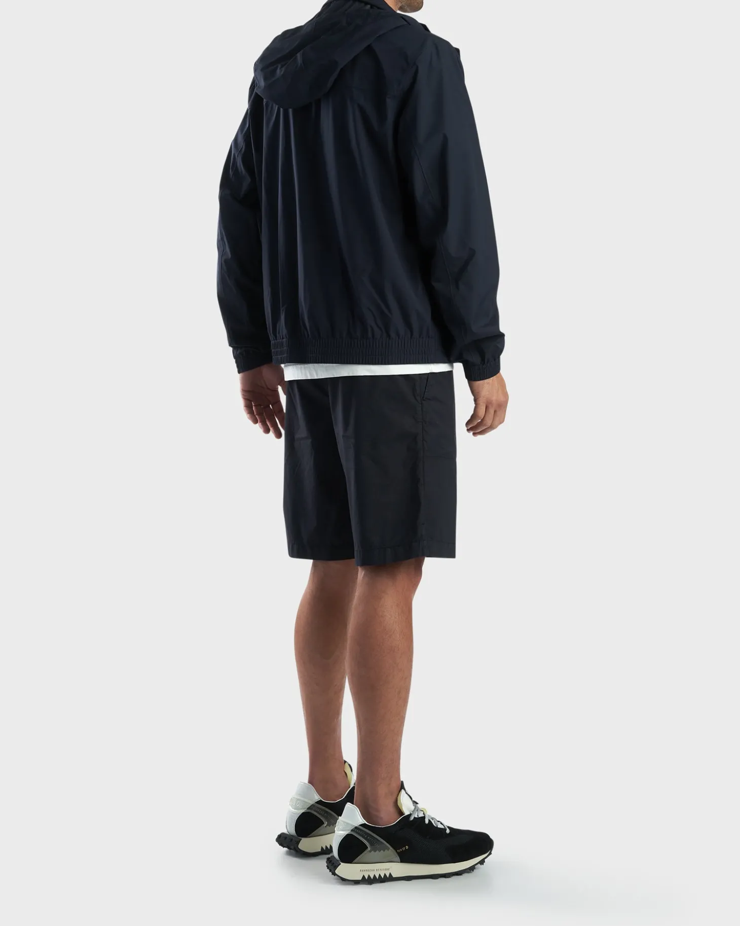 Dark Blue Technical Foldable Jacket