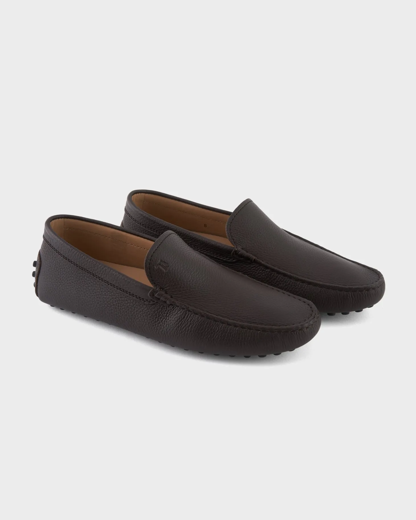 Dark Brown Leather Driving Shoes