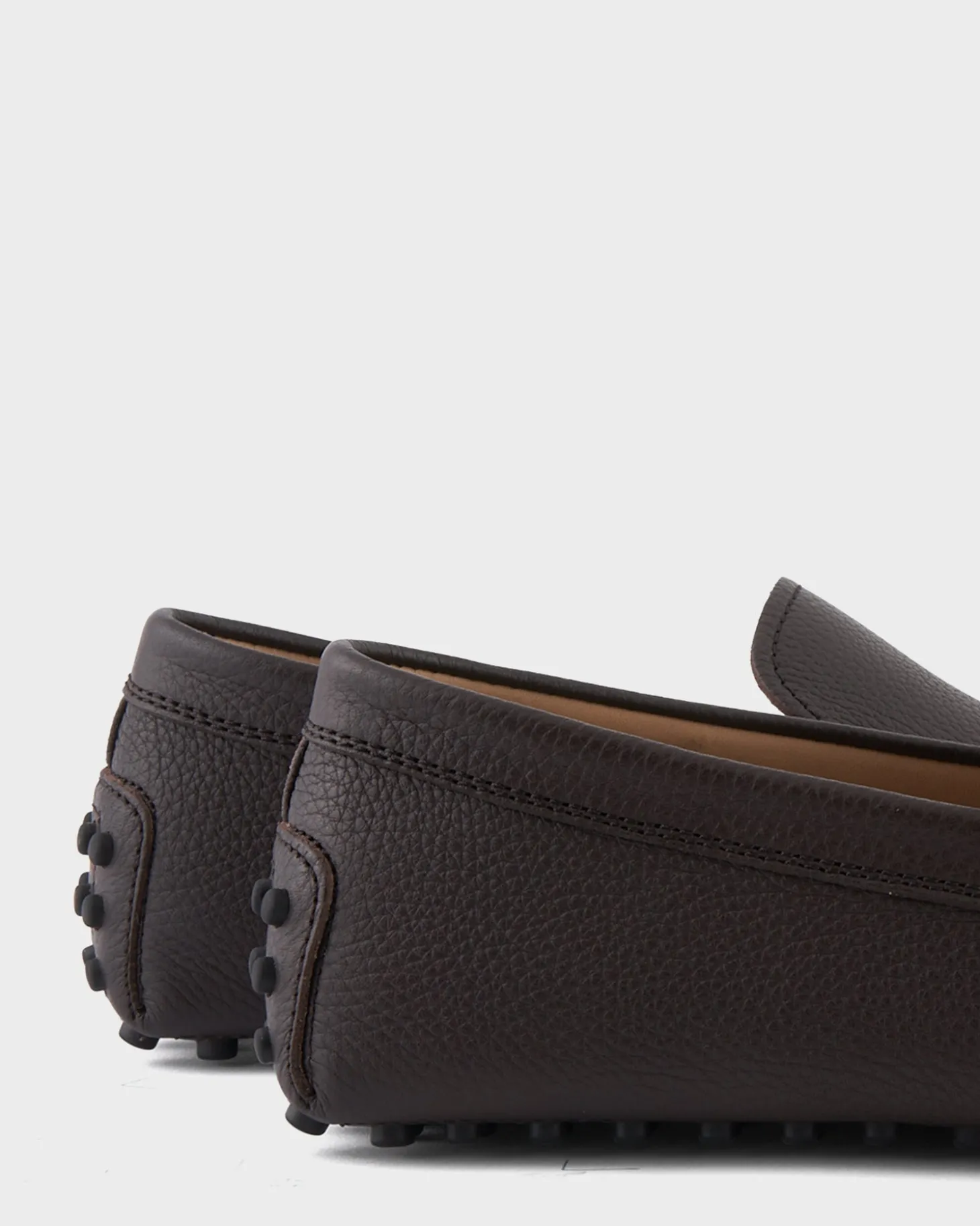 Dark Brown Leather Driving Shoes