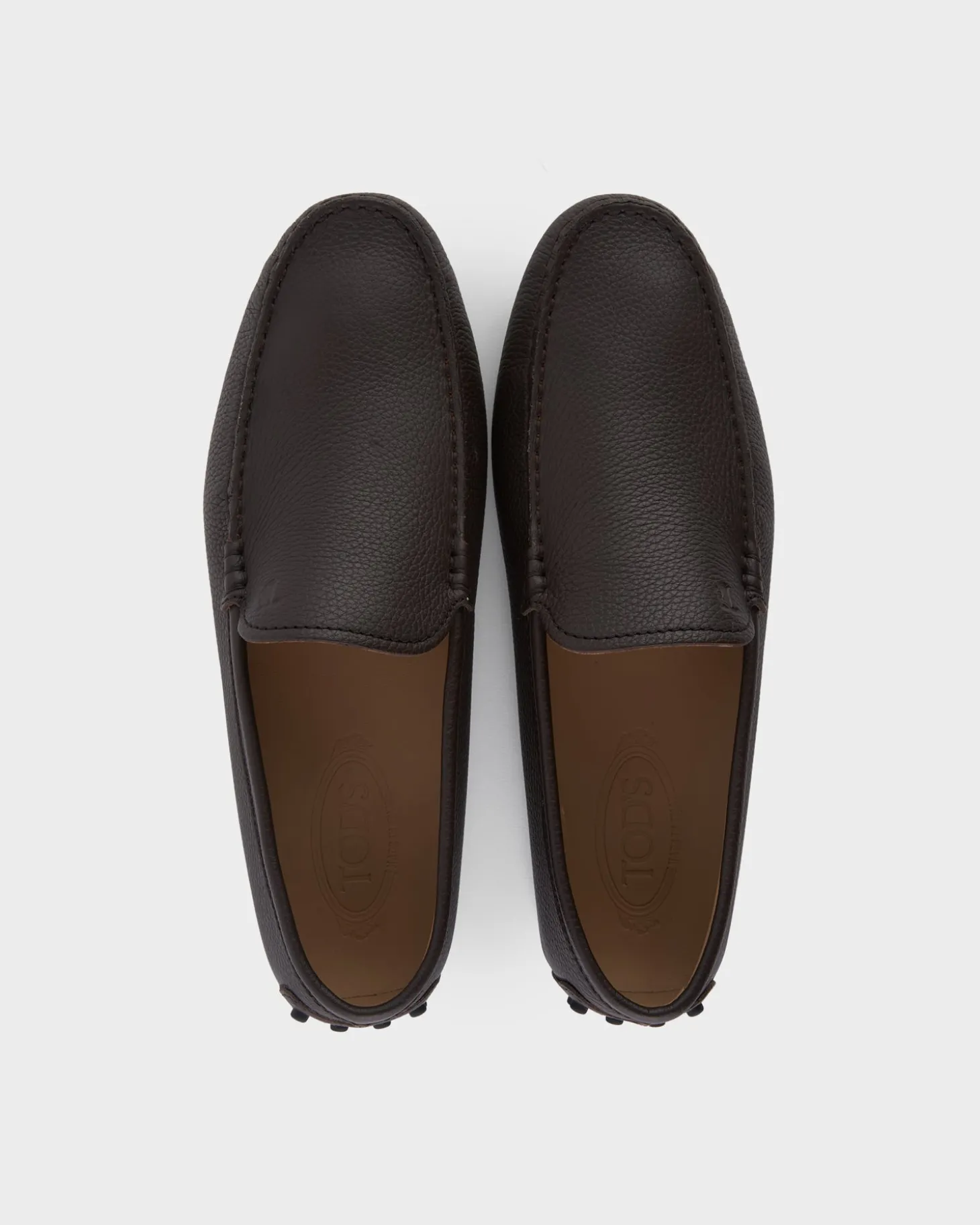 Dark Brown Leather Driving Shoes