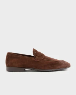 Dark Brown Suede Baku Loafer