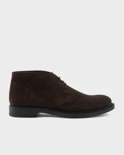 Dark Brown Suede Desert Boots