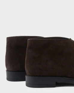 Dark Brown Suede Desert Boots